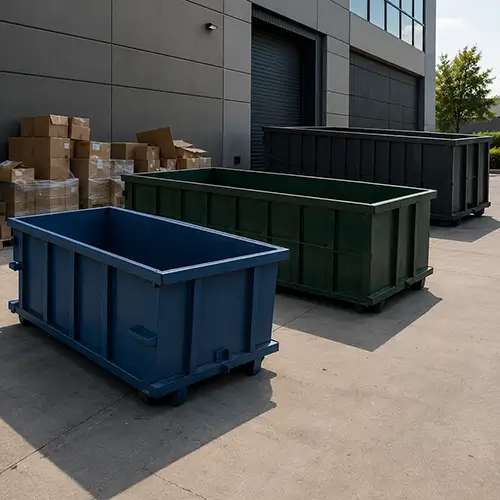 3 empty containers